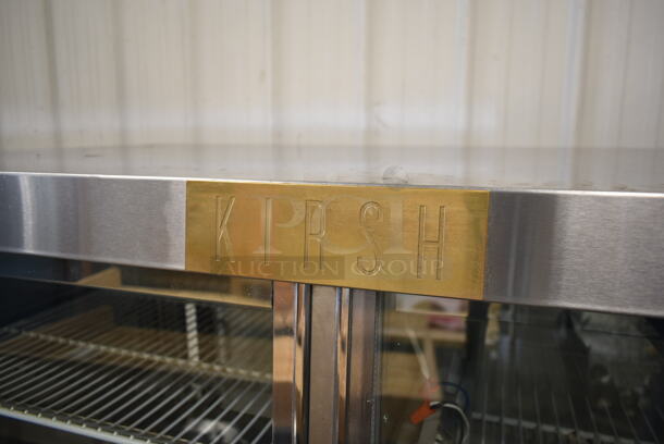 Kirsh Stainless Steel Commercial Floor Style Deli Display Case Merchandiser w/ Poly Coated Racks. Tested and Powers On But Does Not Get Cold - Image 4 of 5