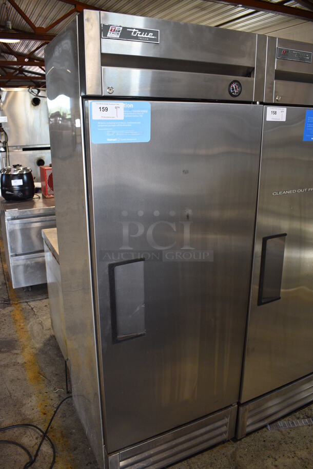 2017 True Model T-19F Stainless Steel Commercial Single Door Reach In Freezer. 115 Volts, 1 Phase. 27x25x75.5. Tested and Powers On But Does Not Get Cold