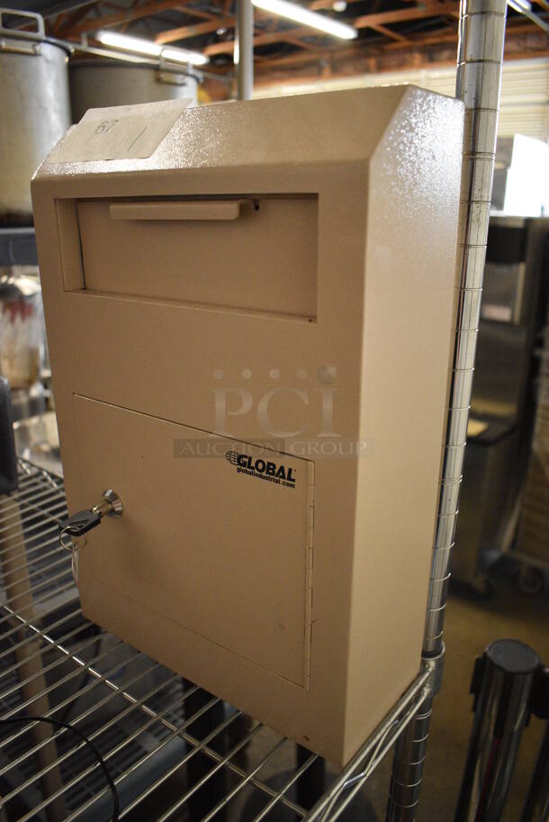 Global Tan Metal Cubby. 10x4.5x15 - Image 2 of 4