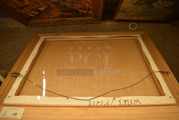 Framed Canvas Painting Reproduction of Boston Public Gardens by John C Terelak From Art Dealer Ed Mero! - Image 10 of 10