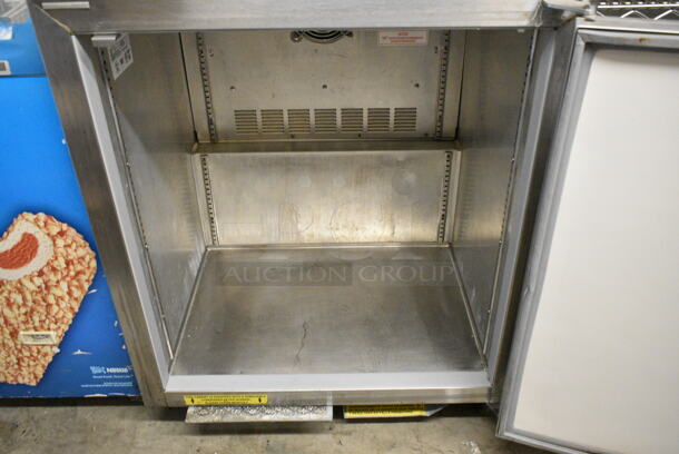 Silver King SKF27 Stainless Steel Commercial Single Door Undercounter Freezer on Commercial Casters. 115 Volts, 1 Phase. Tested and Powers On But Does Not Get Cold - Image 3 of 5