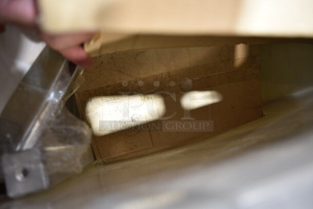 BRAND NEW! Winco Gray Trash Can w/ Contents Including VEX-54P Posts, Winware Airpot, S612A. - Image 7 of 7