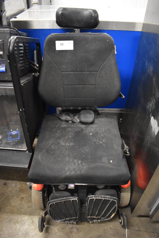 Permobil Metal Floor Style Electric Powered Chair. 24x22x47 - Image 1 of 7