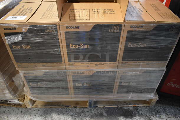 PALLET LOT of 24 BRAND NEW! Boxes of 4 Ecolab Eco-San Jugs. Total of 96 Jugs. 6x6x12. 24 Times Your Bid! - Image 3 of 3