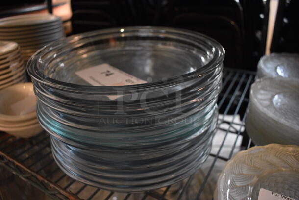 11 Glass Pie Pans. 10x10x1.5. 11 Times Your Bid! - Image 3 of 4