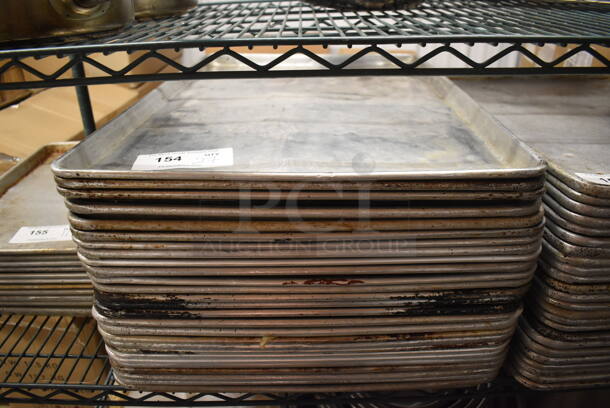 27 Metal Full Size Baking Pans. 18x26x1. 27 Times Your Bid!