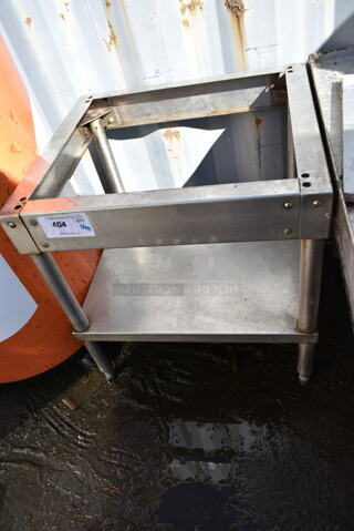Stainless Steel Equipment Stand Frame w/ Under Shelf. 