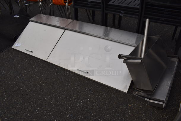 ALL ONE MONEY! Lot of Sandwich Salad Board Lids and Various Metal Pieces. Includes 70x25x11 - Image 2 of 4