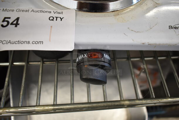 Brentwood TS-361W Metal Countertop Electric 2 Burner Range. 120 Volts, 1 Phaes.  - Image 3 of 5