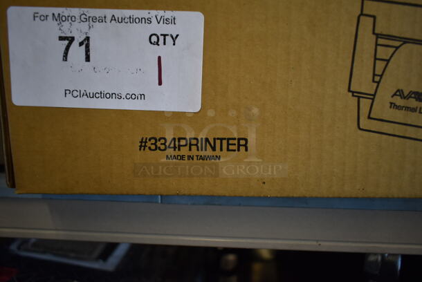 BRAND NEW SCRATCH AND DENT! AvaWeigh 334PRINTER Thermal Label Printer for Price Computing Scales - Image 5 of 8