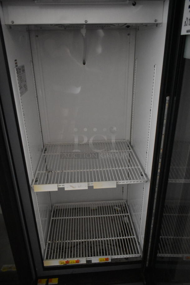 2017 True GDM-12-LD ENERGY STAR Metal Commercial Single Door Reach In Cooler Merchandiser w/ Poly Coated Rack. 115 Volts, 1 Phase. Tested and Does Not Power On
 - Image 2 of 3