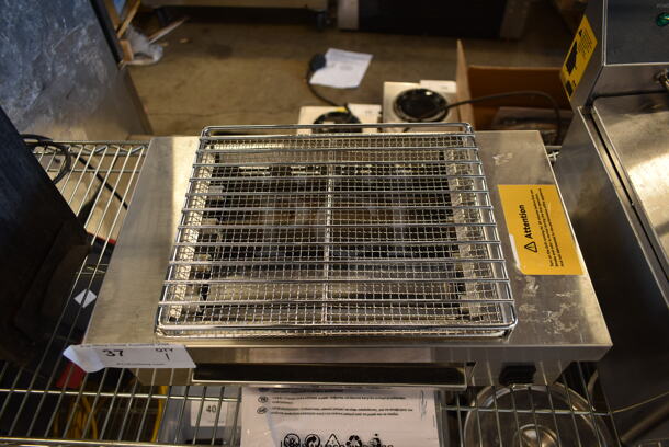 BRAND NEW SCRATCH AND DENT! 2023 Hoocoo IBG-18 Stainless Steel Commercial Countertop Electric Powered Barbecue BBQ Grill. 110 Volts, 1 Phase. Tested and Working! - Image 4 of 5
