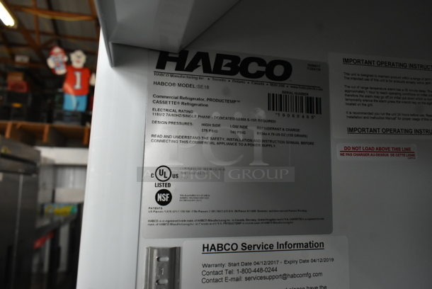 2019 Habco SE18 Metal Commercial Single Door Reach In Cooler Merchandiser w/ Poly Coated Racks. 115 Volts, 1 Phase. Tested and Working! - Image 5 of 5