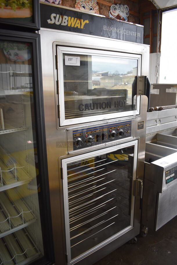 Nu Vu Model SUB-123 Stainless Steel Commercial Oven Proofer on Commercial Casters. 240 Volts, 1 Phase. 36x30x77 - Image 6 of 6