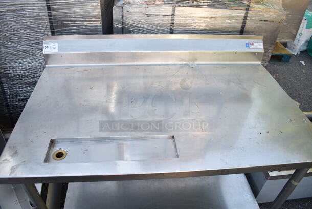 Stainless Steel Commercial Soda Station w/ Back Splash and Under Shelf.  - Image 3 of 4