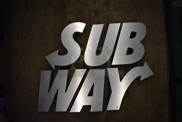 ALL ONE MONEY! Lot of 6 Gray Letters to SUBWAY. Includes 12x1x14 - Image 5 of 5