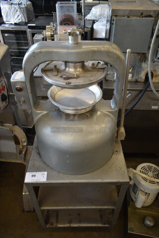 Metal Commercial Pie Press. 115 Volts, 1 Phase. Tested and Does Not Power On