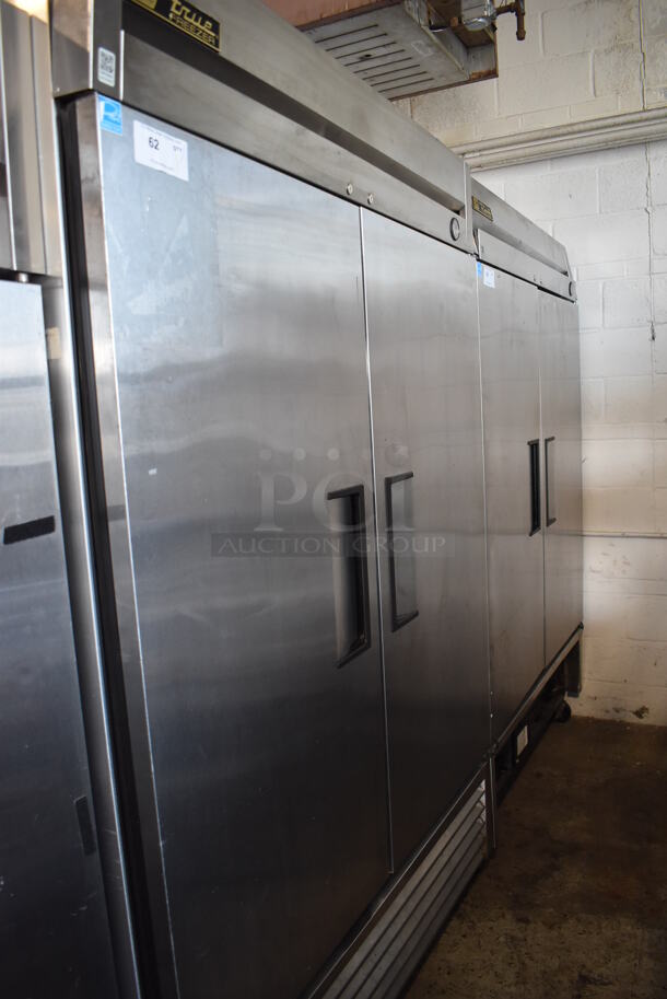 2013 True T-49F ENERGY STAR Stainless Steel Commercial 2 Door Reach In Freezer w/ Poly Coated Racks on Commercial Casters. 115 Volts, 1 Phase. Tested and Working! - Image 6 of 6