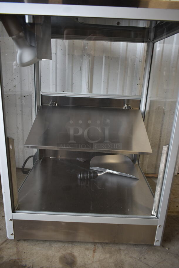 BRAND NEW SCRATCH AND DENT! Carnival King NCM560R 10-15 lb. Nacho Chip, Popcorn, Peanut Warmer / Merchandiser with Forced Air. 120 Volts, 1 Phase. Tested and Working! - Image 7 of 7