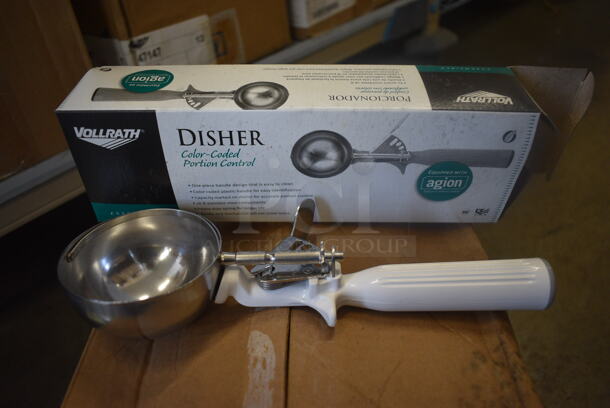 6 BRAND NEW IN BOX! Vollrath Stainless Steel Dishers. 9.5