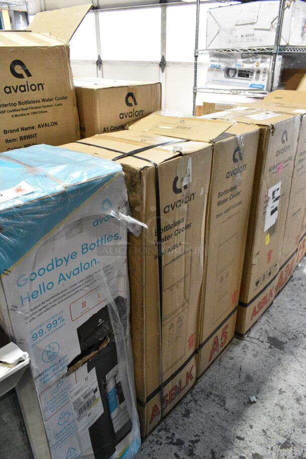 4 IN ORIGINAL BOX! Avalon Water Coolers Including Models A5BOTTLELESS, AKBLK, A3BLK. 115 Volts, 1 Phase. 4 Times Your Bid!  - Image 2 of 9