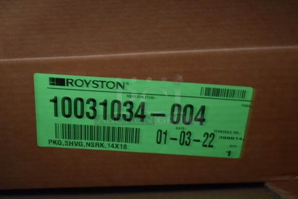 BRAND NEW IN BOX! Royston 10031034-004 Gray Metal Shelf. 36x18x18  - Image 3 of 5