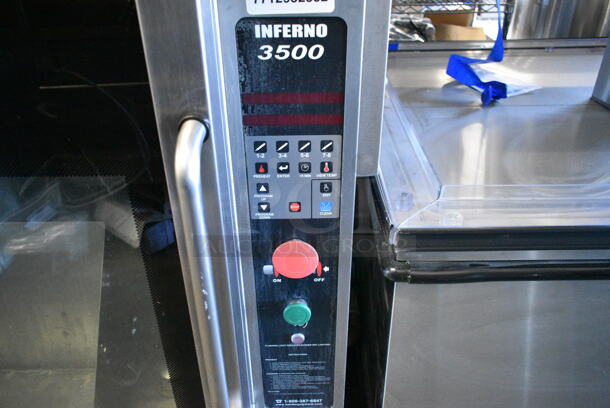 2 Hardt Model Inferno 3500 Stainless Steel Commercial Natural Gas Powered Rotisserie Ovens on Commercial Casters. Each Oven Has a 40 Bird Capacity. 76,000 BTU. 2 Times Your Bid! - Image 6 of 12