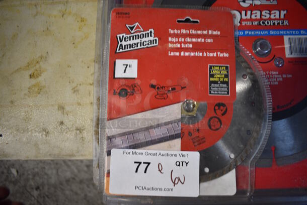 ALL ONE MONEY! Lot of 6 Various BRAND NEW! Quasar Blades; Three 7" and Three 12"  - Image 3 of 4