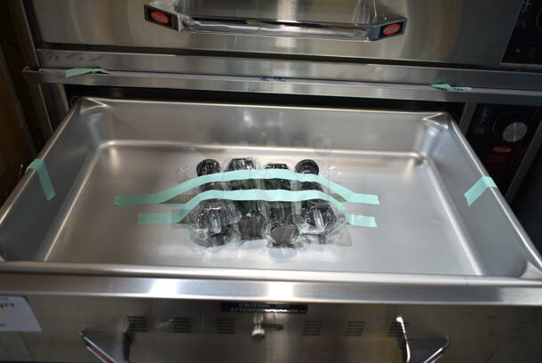 BRAND NEW SCRATCH AND DENT! Hatco HDW-1R2 Stainless Steel Freestanding Split Two Drawer Warmer. 120 Volts, 1 Phase. Tested and Working! - Image 6 of 8