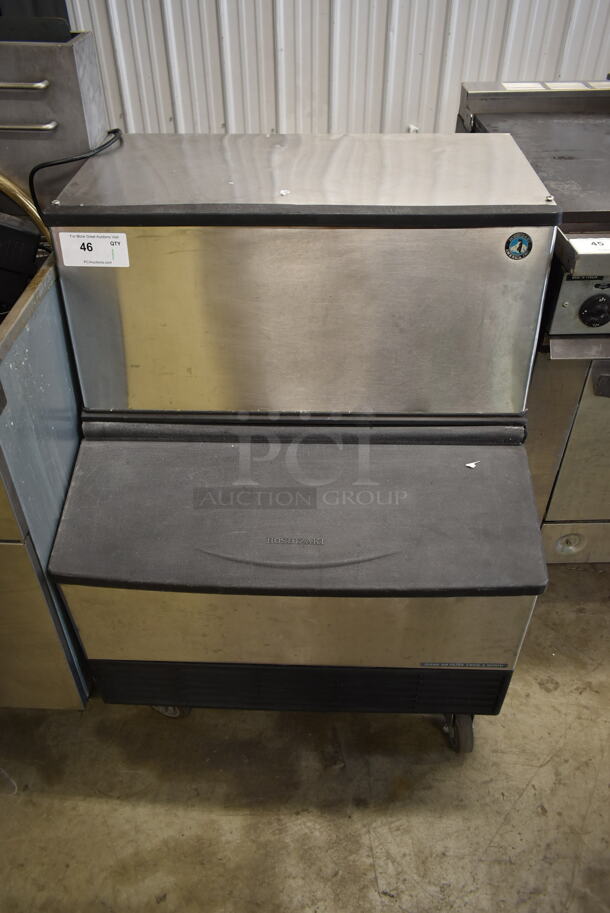 Hoshizaki Stainless Steel Commercial Ice Head on Bin w/ Commercial Casters. - Image 1 of 9