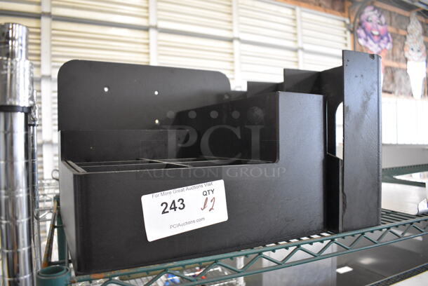 ALL ONE MONEY! Lot of 2 Black Poly Countertop Bins! 16x15x12, 17.5x4x11 - Image 4 of 4