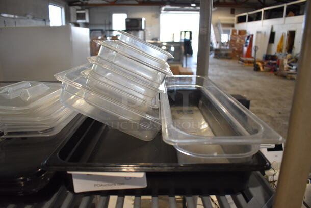 ALL ONE MONEY! Lot of 8 Various Poly Drop In Bins. Includes 1/1x2, 1/2x2. - Image 1 of 3
