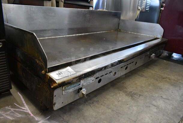 Rankin-Delux RDGM-60-B Stainless Steel Commercial Countertop Natural Gas Powered Flat Top Griddle. 24,000 BTU.
 - Image 3 of 5