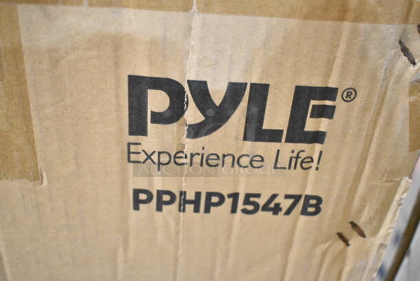 2 IN ORIGINAL BOX! Pyle PPHP1547B 15’’ Wireless Portable PA Speaker - Portable PA & Karaoke Party Audio Speaker with Built-in Rechargeable Battery, Flashing Party Lights, USB/TF/TWS /FM Radio/Aux-in/MIC/Remote Control. 2 Times Your Bid!  - Image 4 of 4