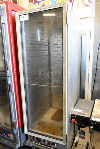 Omcan Metal Commercial Heated Holding Cabinet on Commercial Casters. 120 Volts, 1 Phase. Tested and Working!