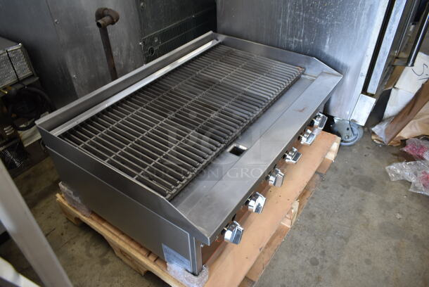BRAND NEW SCRATCH AND DENT! Vollrath CBL90362 Stainless Steel Commercial Countertop Natural Gas Powered Charbroiler Grill.  - Image 8 of 11