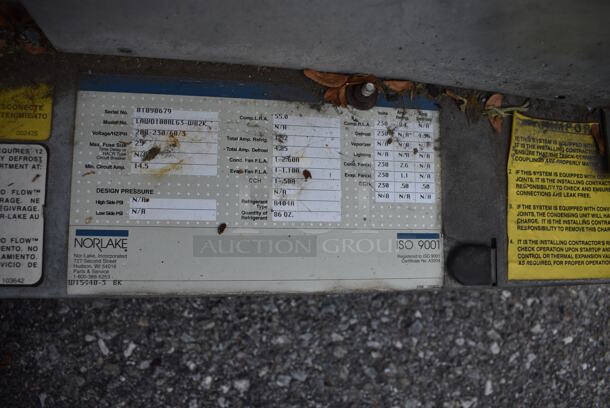 Norlake LAWD100RLG3-WB2L Metal Commercial Compressor for Walk In Box. 208-230 Volts, 3 Phase. 48x37x30 - Image 4 of 5