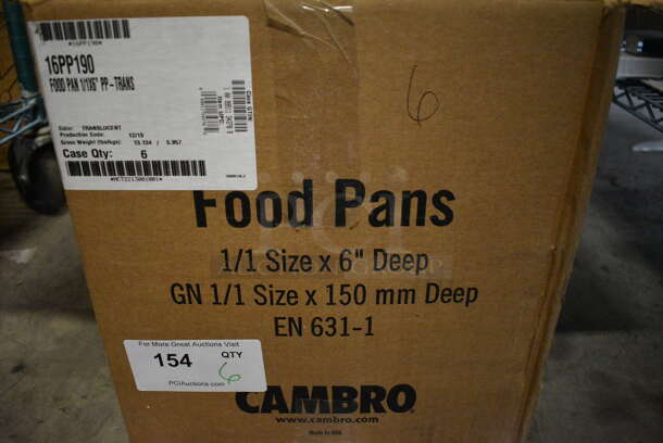 ALL ONE MONEY! Lot of 6 Cambro Poly Full Size Drop In Bins! 1/1x6 - Image 4 of 4