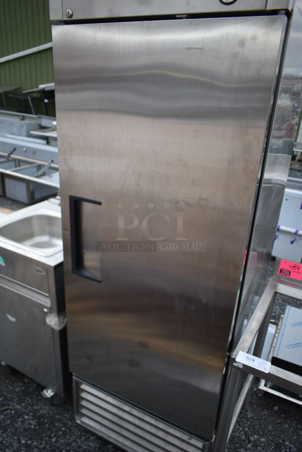 True T-23F Stainless Steel Commercial Single Door Reach In Freezer w/ Poly Coated Racks and Commercial Casters. 115 Volts, 1 Phase.  - Image 3 of 7