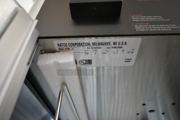 BRAND NEW SCRATCH AND DENT! Hatco FDWD-1X Flav-R-Fresh Humidified Impulse Hot Food Display Cabinet With 4 Shelf Stationary Rack. 120 Volts, 1 Phase. Tested and Working! - Image 7 of 7