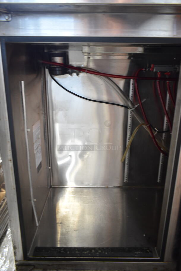 Glastender BB84-R1-BS(LRR) Metal Commercial 3 Door Back Bar Cooler. 115 Volts, 1 Phase. Tested and Working! - Image 5 of 11