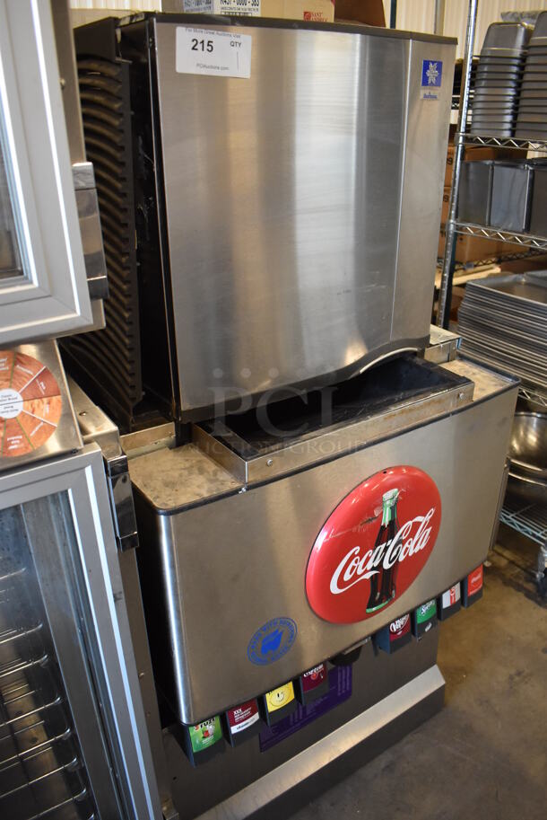 Manitowoc SY0424A Stainless Steel Commercial Ice Head on Servend MD-250 Stainless Steel Commercial 8 Flavor Carbonated Beverage Machine. 115 Volts, 1 Phase. 30.5x31x61 - Image 4 of 7