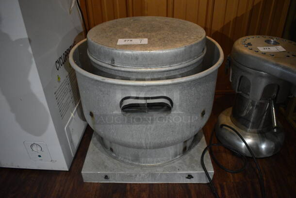 Metal Commercial Rooftop Mushroom Exhaust Fan. 24x24x24. (lounge)