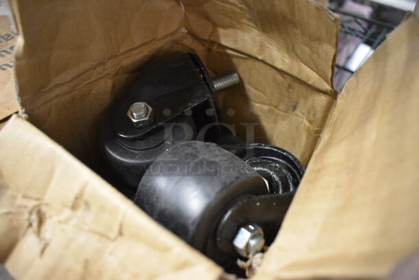 ALL ONE MONEY! Lot of 4 Commercial Casters. 3x4x4 - Image 2 of 3