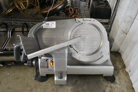 Hobart 2612PS Stainless Steel Commercial Countertop Meat Slicer. 120 Volts, 1 Phase. Tested and Does Not Power On, Appears to be Missing Power Supply