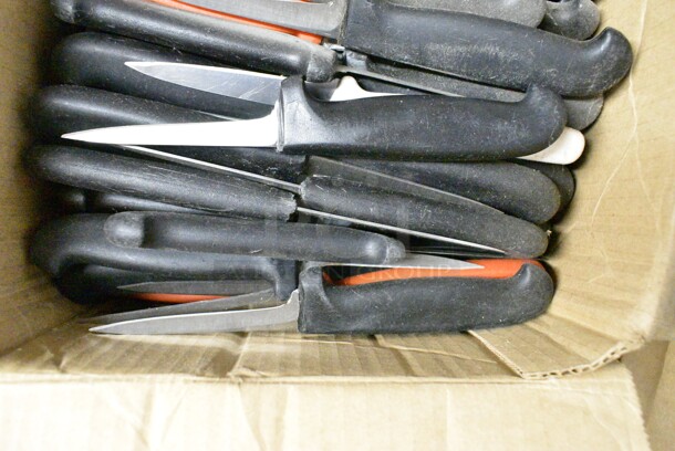 120 SHARPENED Stainless Steel Knives Including Paring Knives. 120 Times Your Bid!  - Image 5 of 5