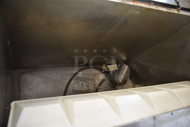 Metal Commercial Ice Bin w/ Poly Flap Lid.  - Image 3 of 7