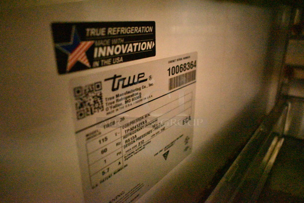 2021 True TRCB-36 Stainless Steel Commercial 2 Drawer Chef Base on Commercial Casters. 115 Volts, 1 Phase. Tested and Working! - Image 5 of 5