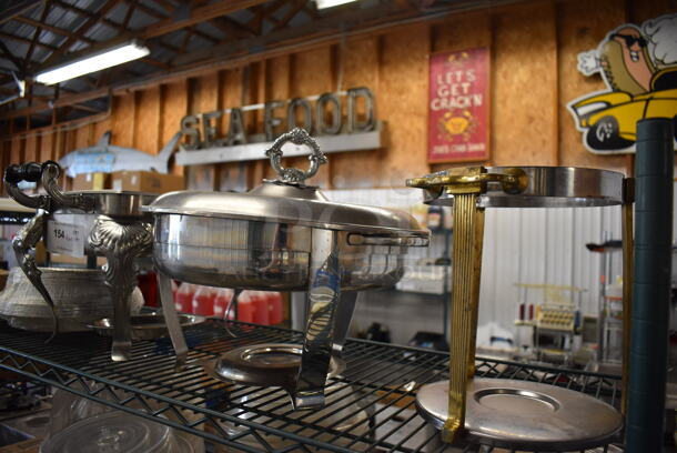 ALL ONE MONEY! Tier Lot of Various Items Including Metal Chafing Dishes - Image 4 of 4