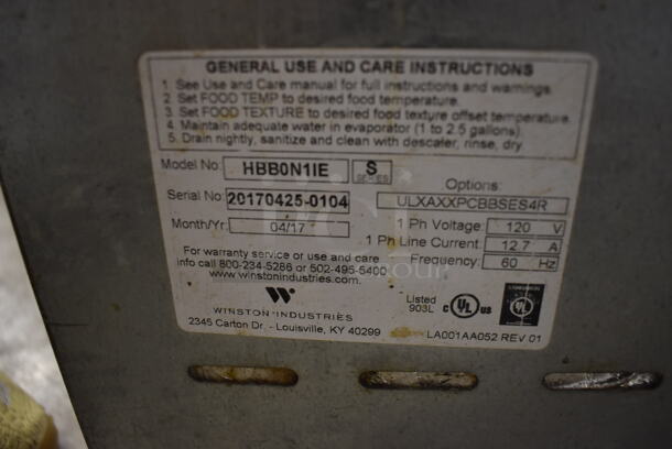 2017 Winston HBB0N1IE Commercial Stainless Steel Countertop Hold And Serve Drawer. 120V. Tested and Powers On - Image 5 of 5